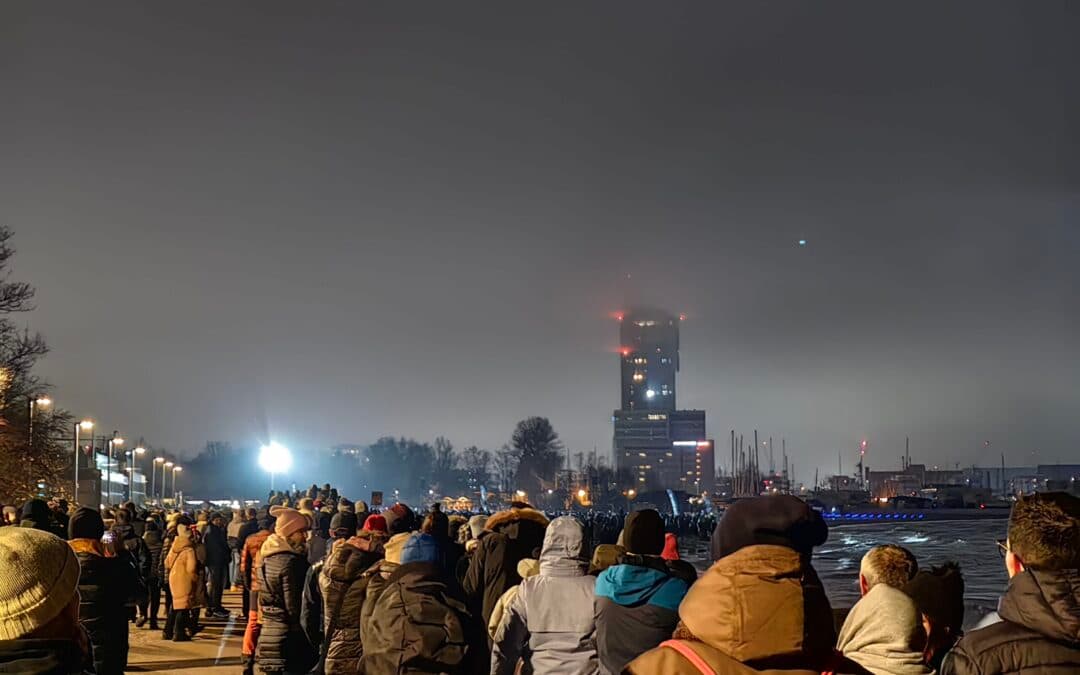Pokaz dronów w Gdynii
